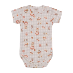 Body Manga Curta Avulso Suedine Feminino - Hamster