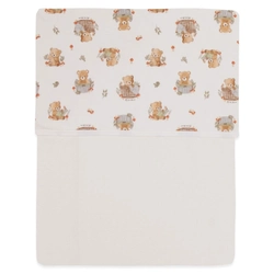 Jogo de Lençol de Berço 3 Peças Suedine Unissex - Ursinhos