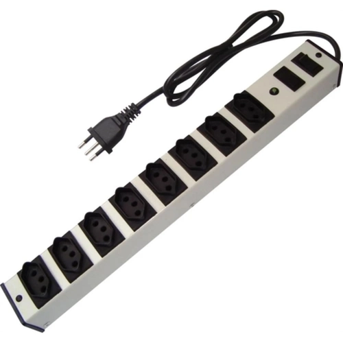 Filtro De Linha 8t 2p+T Metálico Nbr Flg08 - Tkn