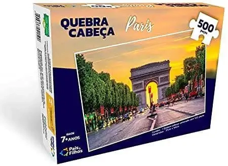 Quebra-Cabeça Arco do triunfo Paris 500 Peças - 2978