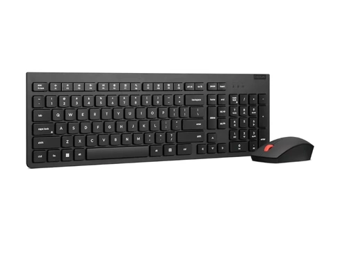 Kit teclado e mouse sem fio Essential, preto, Lenovo ABNT2, 4X31N50713
