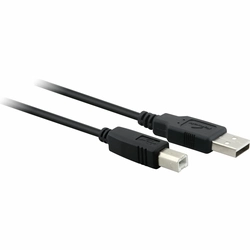Cabo Para Impressora Fortrek USB 2.0 A Macho + B Macho 1,8 Metros Preto - SBI-101