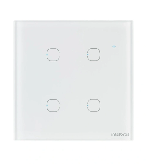 Interruptor Smart Wi-fi Touch 4 Teclas Ews 1004 Branco 4850029