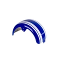 Paralama Traseiro Para Scooter Eletrica Hawk X7/x8 Blue/ Faixa White