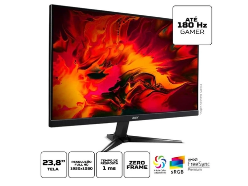 Monitor Acer 23,8 Gamer Qg241y M3biip Led/ips Full Hd 180hz 1ms Hdmi Displayport Vesa - Um.qq1aa.30