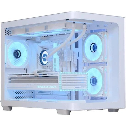 Gabinete Gamer Aerocool Atx P300c Branco Lateral Vidro