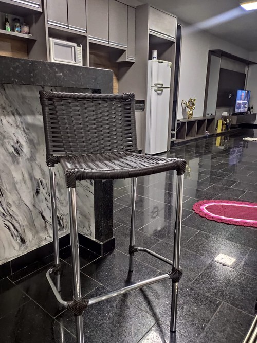 Banqueta Salvador Empilhavel  em alumínio e Fibra (valor unitario )