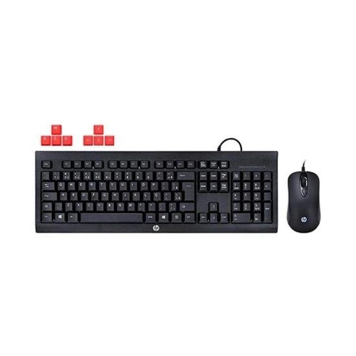 Kit Teclado e Mouse Gamer HP Usb KM100 Preto