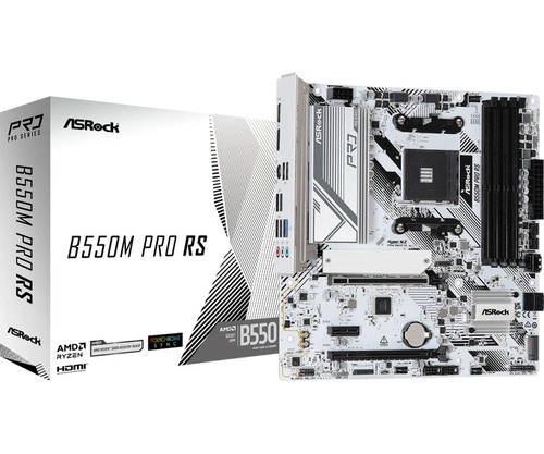 Placa Mãe Asrock Am4 B550m Pro Rs M-atx 4xddr4 Dimm 128 Gb 2xusb 2.0 4xusb3.2 Hdmi/dp Rede Giga 2xm.2 Nvme