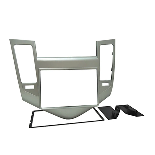 Moldura 2 Din Fiamon Gm Cruze 11/ 14 Prata