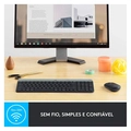 Kit Teclado e Mouse Logitech MK470, Design Slim, Sem Fio, Ambidestro, Clique Silencioso, US, Grafite - 920-009268