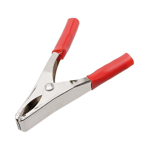Garra Jacare Bateria Grande 50a - 10 Cm  - Vermelha