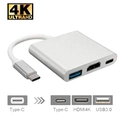 Cabo Adaptador F3 3 em 1 Usb-C Tipo-C Para HDMI USB 3.0 - JC-TYC-HM31 118