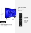 Smart TV Samsung 43 LED, 4K, 3 HDMI, 1 USB, Wi-Fi, HDR, Sistema Smart Tizen e Gaming Hub - UN43DU7700