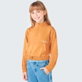 Blusão Gola Alta com Zíper Caramelo Hering - Feminina