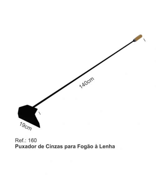 Puxador De Cinzas P/ Fogão À Lenha