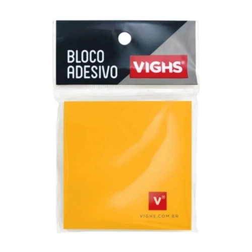 Bloco Adesivo 76x76mm Laranja VIGHS