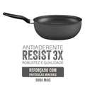 Frigideira Wok Rochedo Robusta Grafite 25cm - Cxm / 6