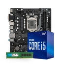 Kit Upgrade Intel Core i5-10400 + Placa Mãe H510M DDR4 + Memória DDR4 8GB
