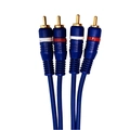 Cabo 2 + 2rca 1m Emborrachado Azul Loud