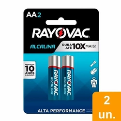 Pilha Rayovac Alcalina 2AA Pequena 2x1