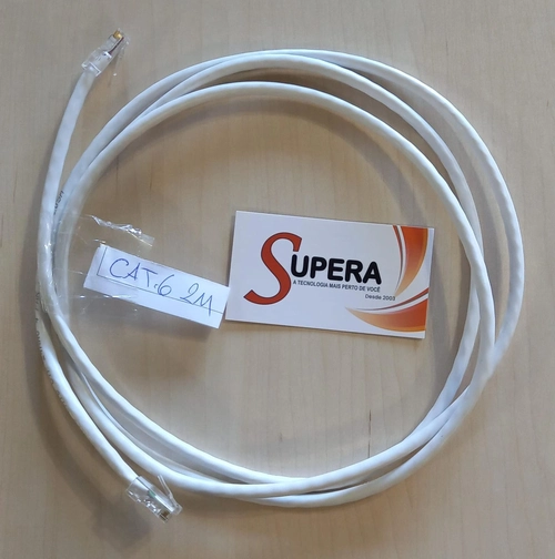 Cabo de rede Rj45 Cftv Cat6 2m - Grimpado