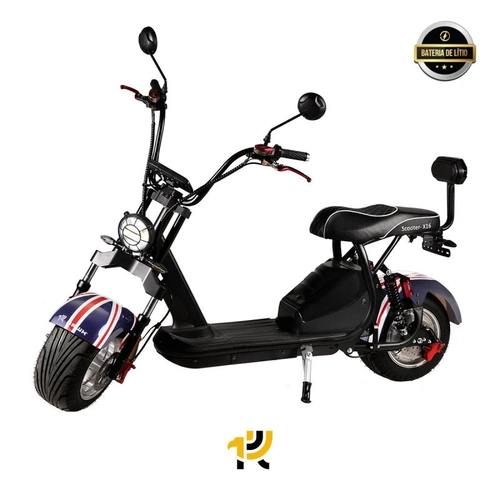 Scooter Eletrica Hawk Modelo X16 3000w Bat 60v 25ah 2 Lugares Bandeira England Ge.03