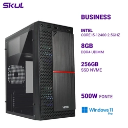 Computador B500 Core I5-12400 2.5ghz Memória 8gb Ddr4 Ssd 256gb Nvme Fonte 500w 80 Plus White Windows 11 Pro
