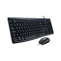 KIT MOUSE E TECLADO LOGITECH MK200 MULTIMIDIA C/FIO PRETO - 920-002718