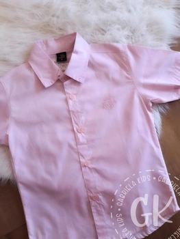 Camisa Manga Curta Rosa