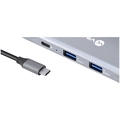 Hub Usb Tipo c / Type c  7 Em 1 C/ 3x Usb 3.0 + Leitor de Cartão Sd/tf + Hdmi + Tipo c - Hc-7