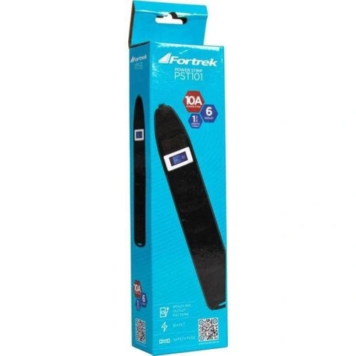 Filtro De Linha 6 Tomadas Fortrek 2p+t Pst-101 Preto