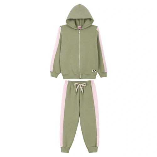 Conjunto Jaqueta e Calça em Moletom Lik Kids - Feminino