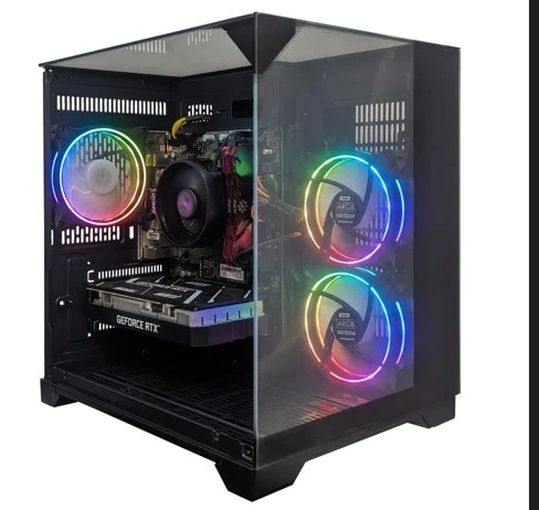 Computador Gamer NTC VULCANO AMD Ryzen 5 5500  RTX 3050 6GB GDDR6 16GB DDR4 SSD 512GB m.2 - AQ 1010 AR DUAL CHANNEL (RZ5-5500/16GB(2X8GB)/SSD512NVME/500WPFC/A520M/RTX3050-6GB)