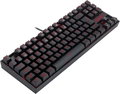 Teclado Mecânico Redragon Kumara Single Color, Com fio, ABNT2, Switch Azul, Preto - K552-2 (PT-BLUE)
