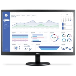 Monitor AOC 18,5 LED WIDE VGA/HDMI PRETO - E970SWHNL