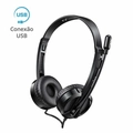 Headset Rapoo Usb Microfone Sem Ruído Preto H120 - RA020