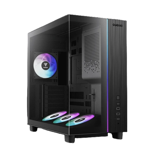 Gabinete Gamdias Atlas M4 Preto C/4 FAN
