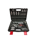 JOGO DE FERRAMENTAS PROFISSIONAL MALETA DE PITOS E SOQUETES 1/2" E 1/4" - 94 PEÇAS  DT01-0088 D-TRON