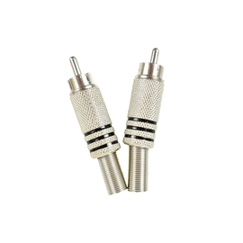 Plug Rca Evus C-073 Metal Com Mola Macho