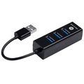 Mini HUB USB Bright, Carregador 4 Portas, Preto - 0059