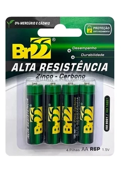 Pilha AAA BR55 c/4 unidades. Comum