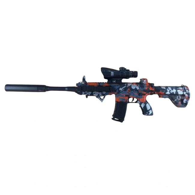 Rifle Bullpup Elétrico de Bolinhas de GEL Orbeez (Vermelho)