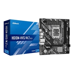 Placa Mãe Asrock H610m-hvs/m.2 R2.0 Lga1700 2xddr4 3200 Dimm 64gb 4xsata3 2xusb3.2 4xusb2.0 Rede Giga 1xm.2/key m 1xhdmi