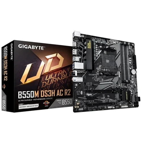 Placa Mãe AM4 Gigabyte B550M DS3H AC R2 Wifi DDR4