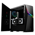 Gabinete Gamer Evolut Ashe Mid Tower RGB com FAN Lateral em Vidro - Eg811