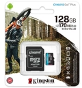 Cartão de memória microSD, 128GB, Canvas Go Plus, Leitura = 170MB/s, com adaptador - SDCG3/128GB