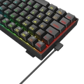 Teclado Gamer Mecanico Redragon Phantom Preto Switch Marrom - K629-RGB PT-BROWN