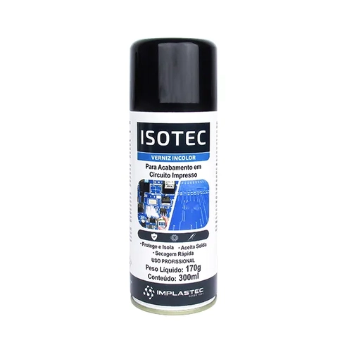 Verniz Isotec Aerossol Incolor Implastec 170g 300ml