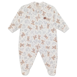 Macacão Manga Longa Estampado com Ziper Suedine Masculino – Urso Provençal